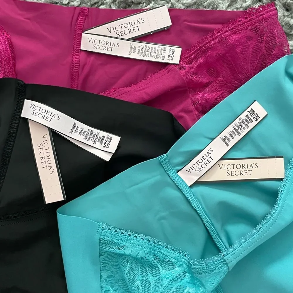 NWT Victoria’s Secret Sexy Illusions No-Show Hiphugger Panties 3-Pack Bundle